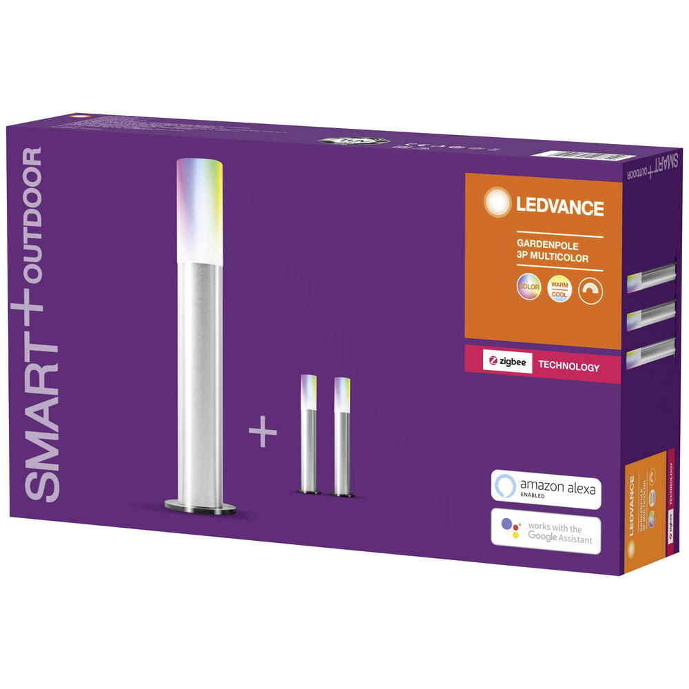 Ledvance SMART+ Erweiterung RGB-LED-Lichterkette, 3 Gardenpoles, Gesamtlänge 6,0 m, ZigBee
