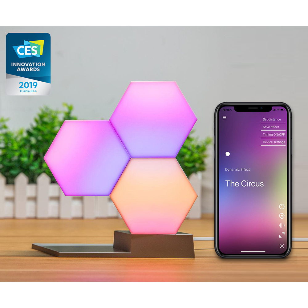 Cololight Starter-Set CL163 PRO, mit Hauptcontroller, 3x Lichtmodul und 1x Standsockel