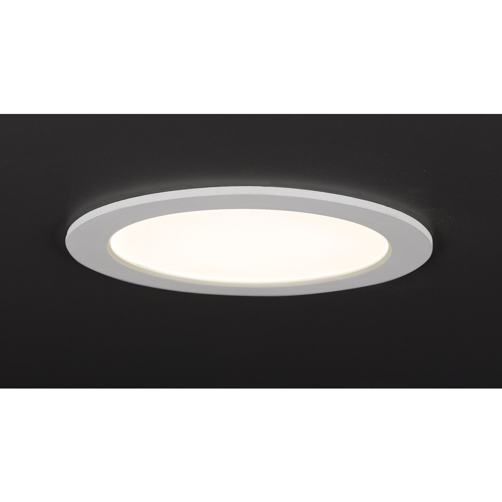 HEITRONIC 12-W-LED-Einbaustrahler KALLISTO, warmweiß, 30 mm Einbautiefe, durchschleifbar, dimmbar
