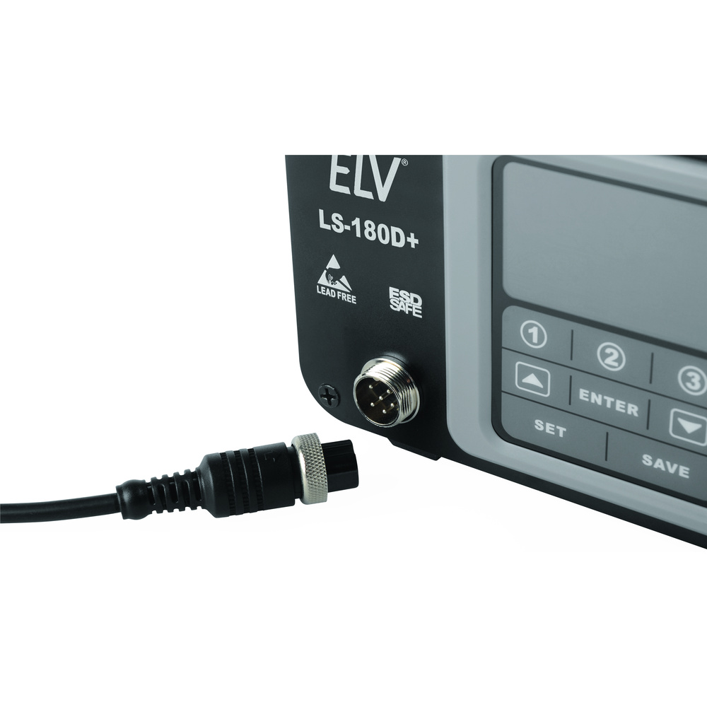 ELV Lötstation LS-180D+ mit 180 W Leistung, ESD-gerecht, Touchbedienung