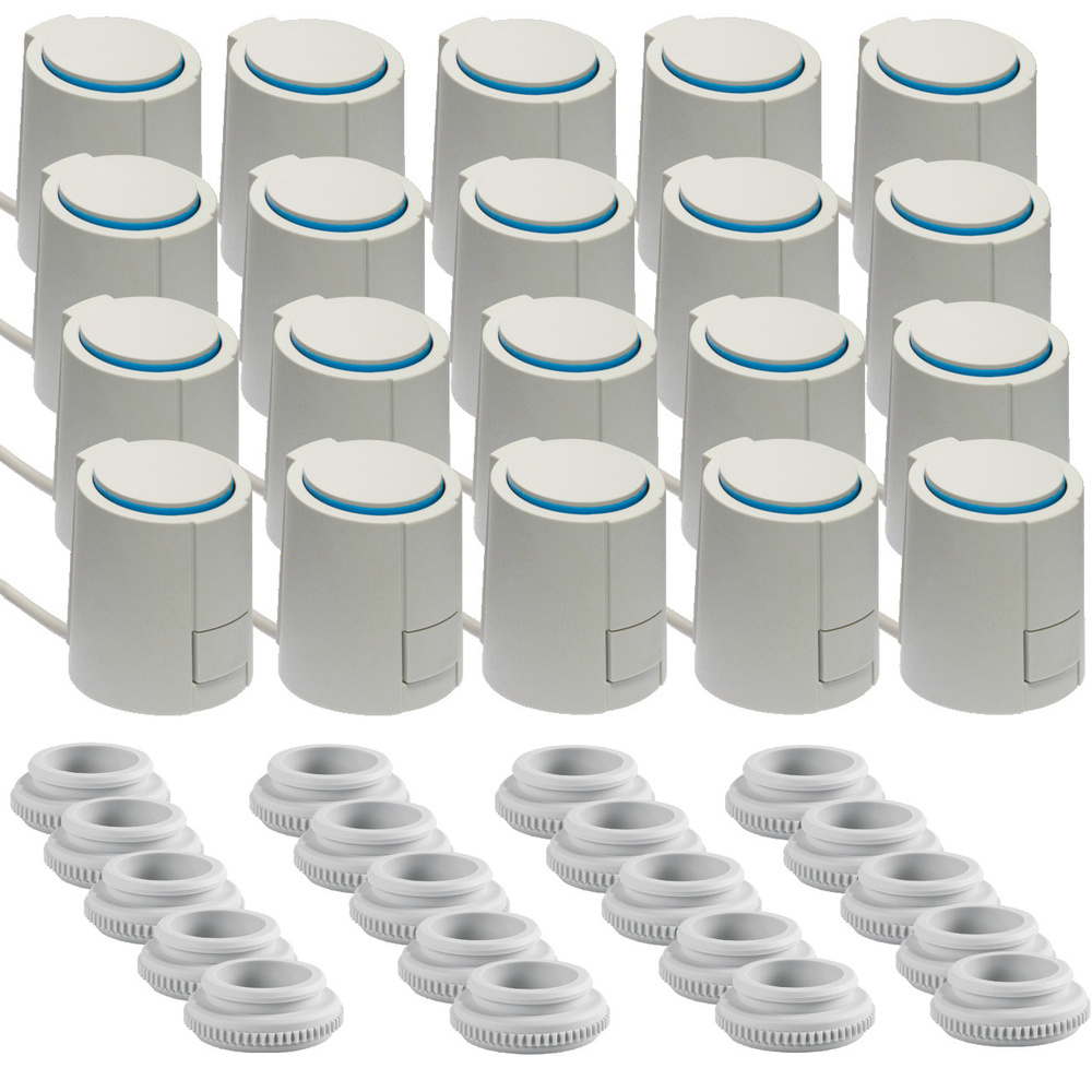 Spar-Set 20x Möhlenhoff Stellantrieb Alpha 5, 24 V, NC, inkl. 20x Adapterring VA80