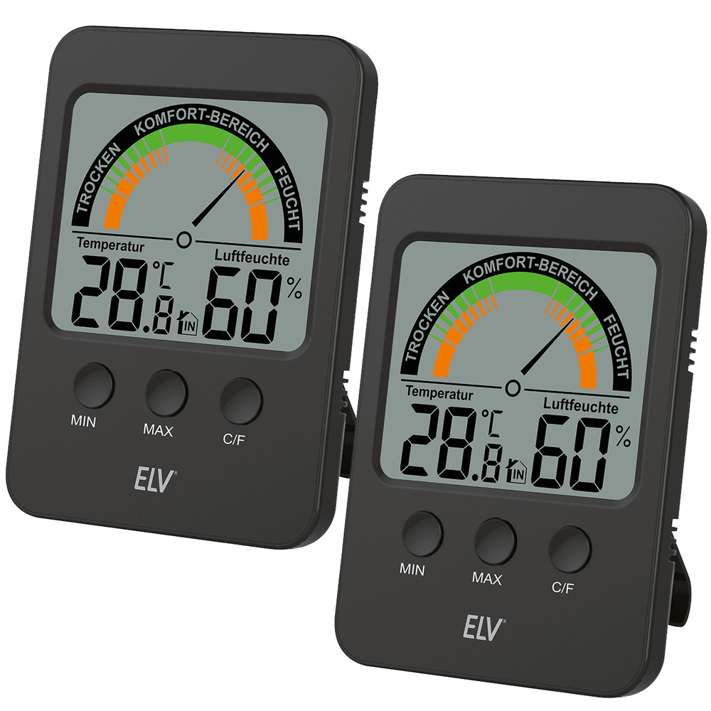 ELV 2er-Spar-Set Klimakomfortanzeige KA100