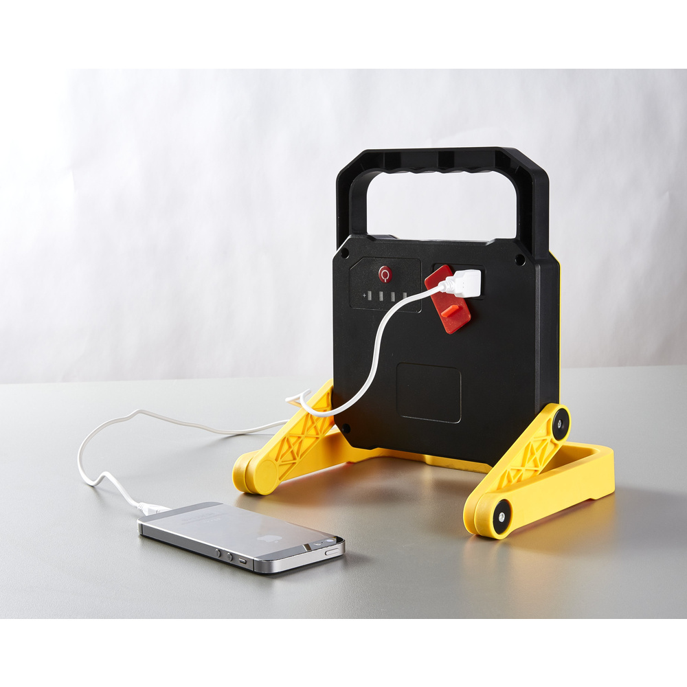 HEITRONIC Akku-LED-Fluter NEWPORT, mit integrierter Powerbank, 4000 K, zusammenklappbar