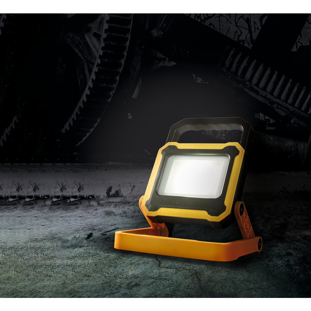 HEITRONIC Akku-LED-Fluter NEWPORT, mit integrierter Powerbank, 4000 K, zusammenklappbar