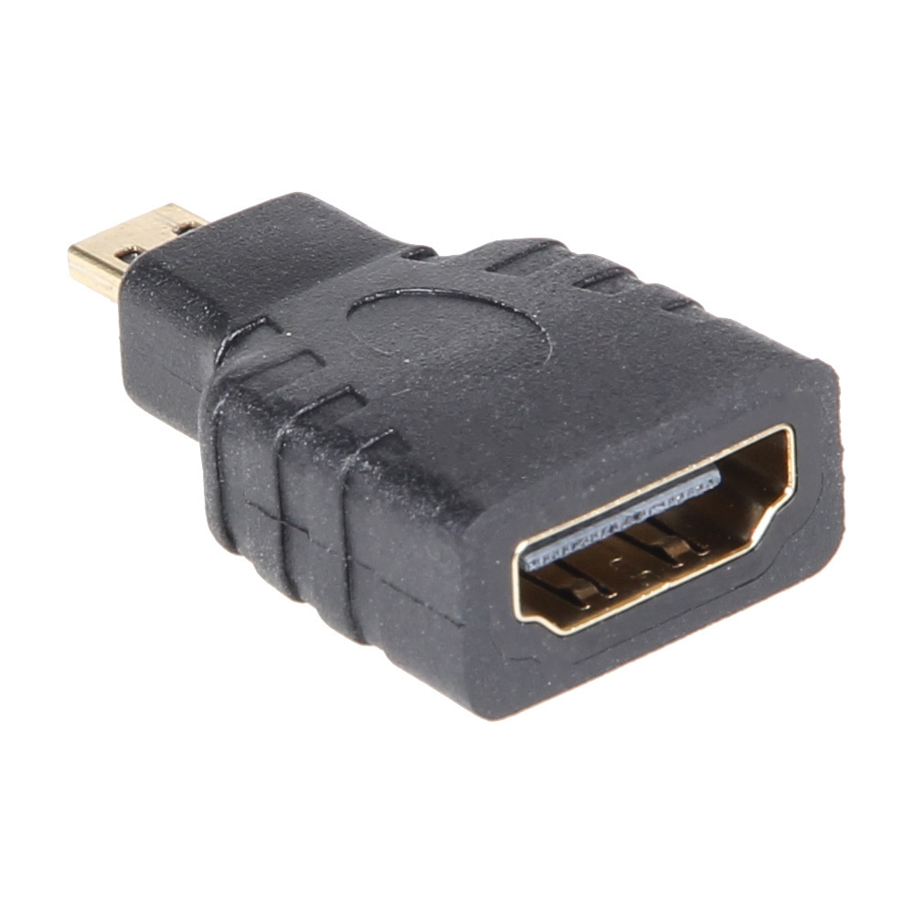 Joy-IT HDMI-Adapter HDMI-A-Buchse auf Micro-HDMI-Stecker, K-1482, schwarz