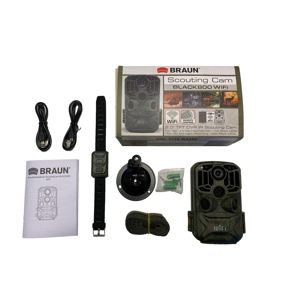 Braun Fotofalle / Wildkamera Scouting Cam BLACK800 WiFi, Auslösezeit 0,6 s, IP66