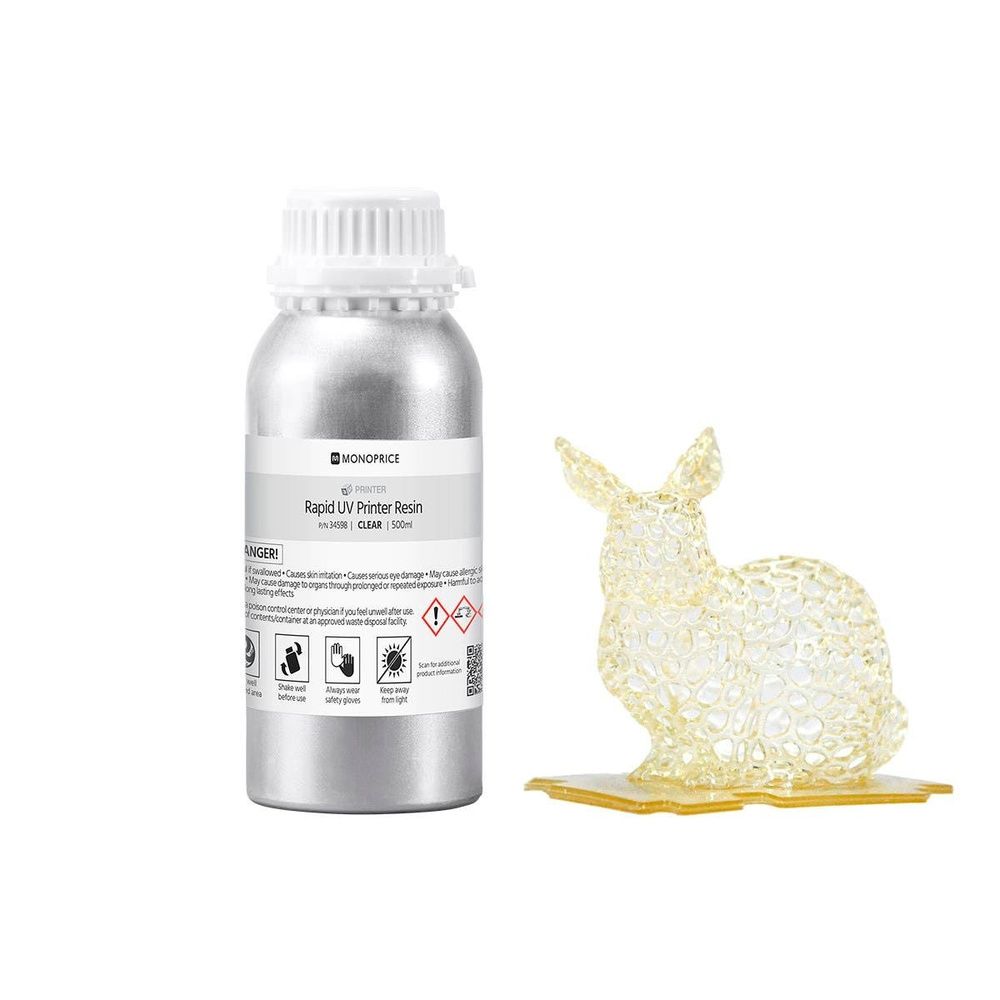 Monoprice-Resin/-Kunstharz, 500 ml, transparent - für 3D-Drucker MP Mini-SLA
