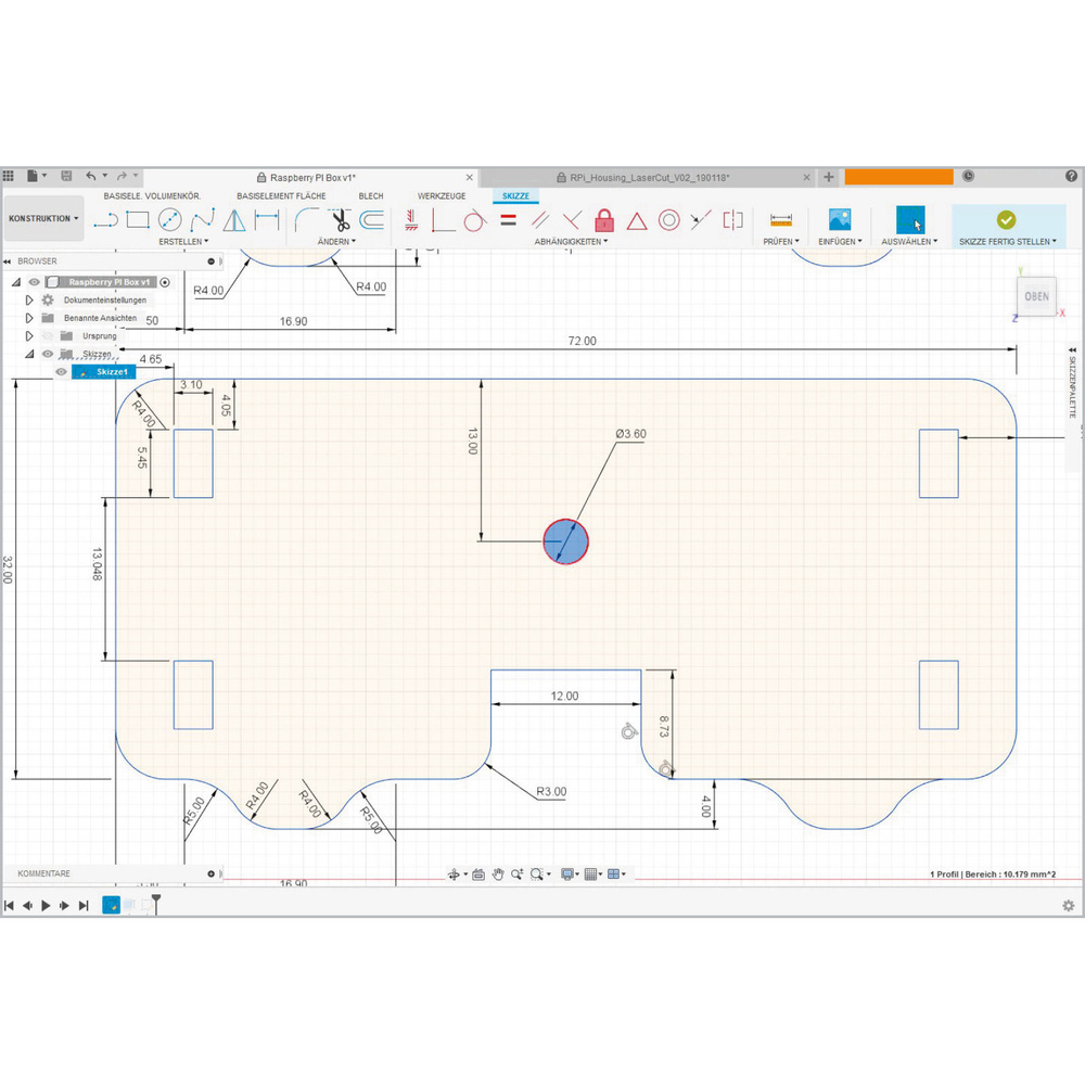 Von der Idee zum Objekt - Einstieg in das Computer-Aided Design (CAD) Teil 3