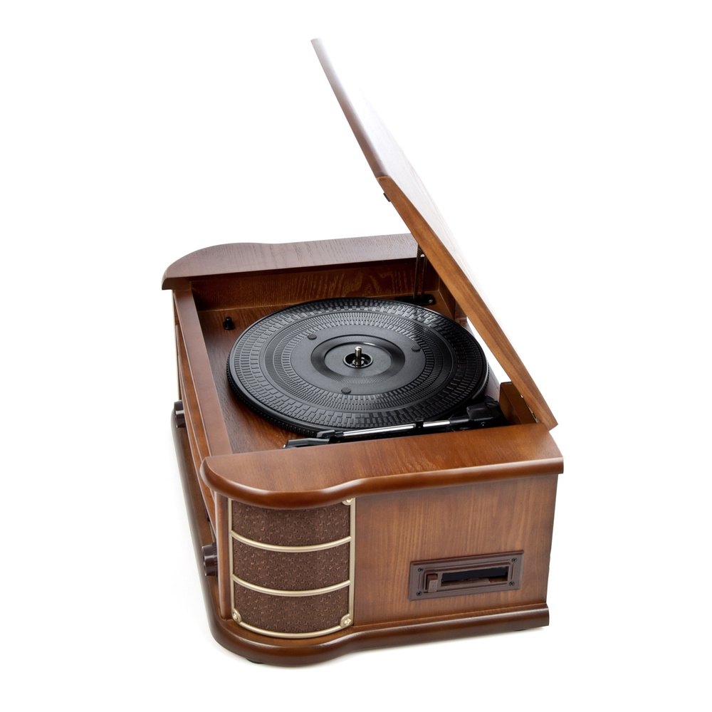 Dual Nostalgie-Stereo-Musikcenter NR 4, UKW-Radio, USB, CD-Player, Kassettenlaufwerk