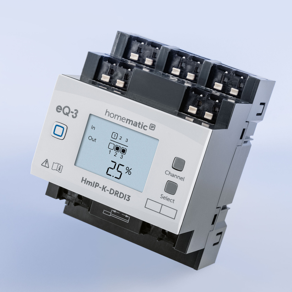 Licht zentral gesteuert - Homematic IP Dimmaktor HmIP-K-DRDI3