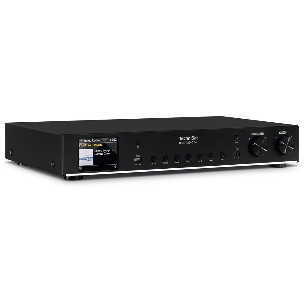 TechniSat Radio-Hi-Fi-Tuner DigitRadio 143, DAB+/UKW/Internetradio, USB, Bluetooth