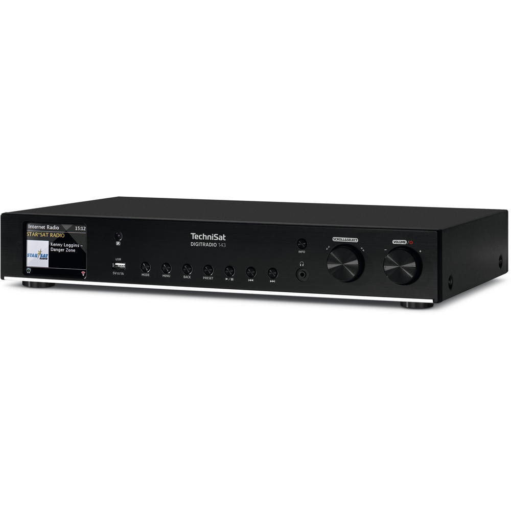 TechniSat Radio-Hi-Fi-Tuner DigitRadio 143, DAB+/UKW/Internetradio, USB, Bluetooth