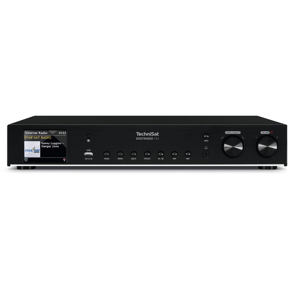 TechniSat Radio-Hi-Fi-Tuner DigitRadio 143, DAB+/UKW/Internetradio, USB, Bluetooth