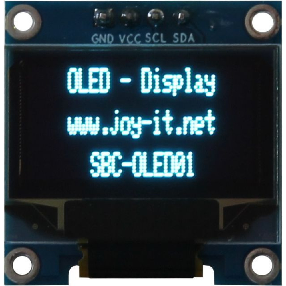 Joy-IT 2,44-cm-(0,96")-OLED-Display mit i2C, 128 x 64 Pixel