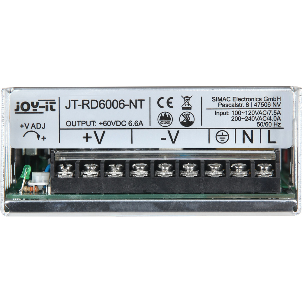Joy-IT-Netzteil JT-RD6006-NT für das JT-RD6006 mit 60 V/6,6 A; 400 W