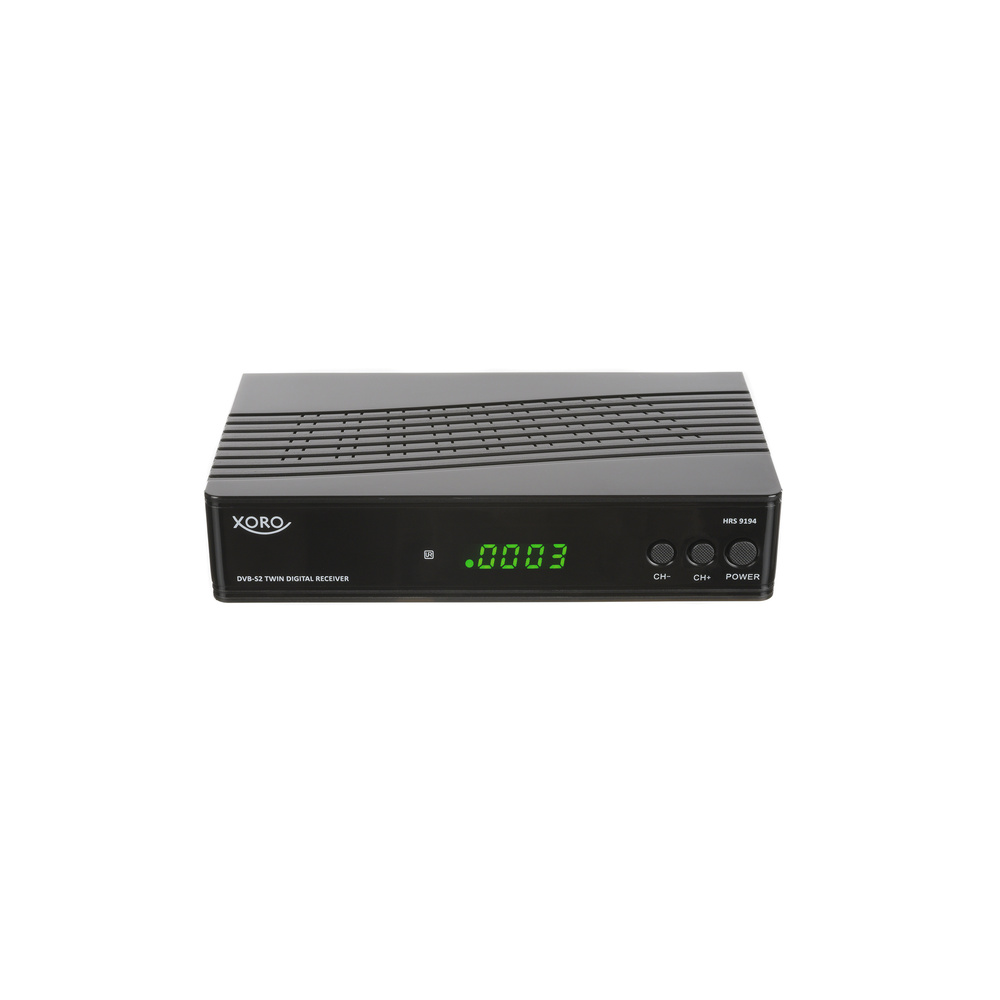 Xoro TWIN-Satelliten-Receiver HRS 9194, mit USB-Aufnahmefunktion und Timeshift, 1080p