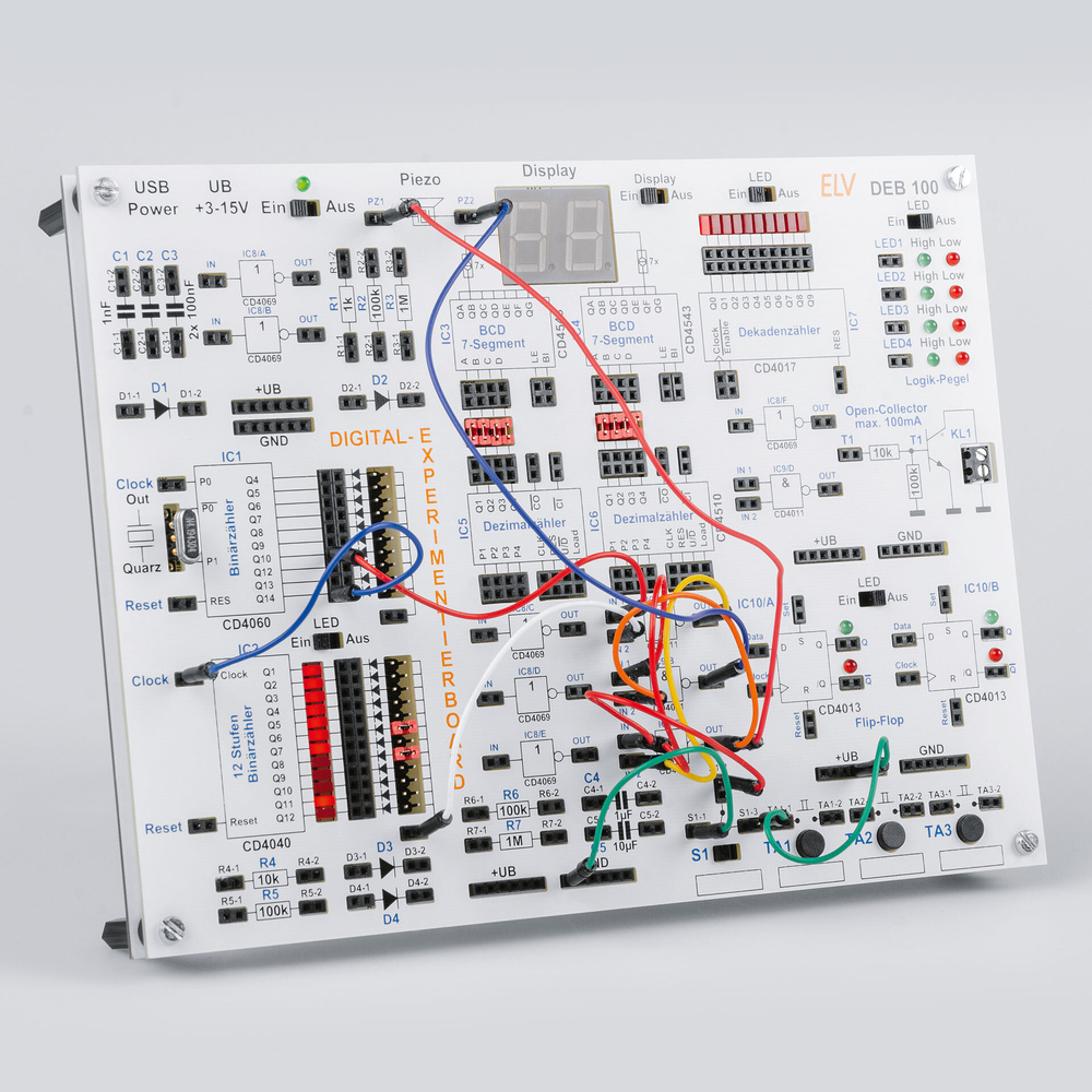 Aus Logik wird Sound - Digitales Experimentierboard DEB100 Anwendungsbeispiel Sounderzeugung