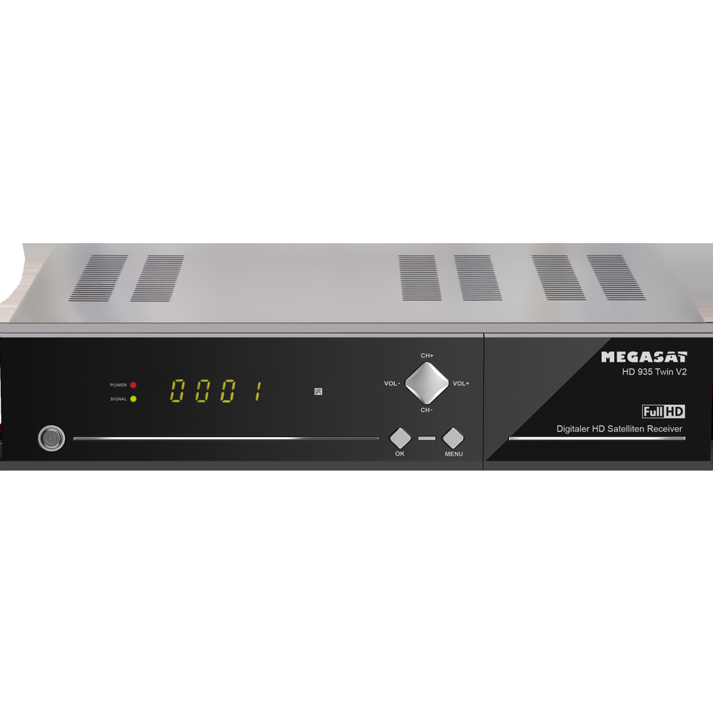 Megasat Twin-Sat-Receiver HD 935 Twin V2, mit 2,5"-Festplatteneinschub, 1080p/Full-HD, App-Steuerung