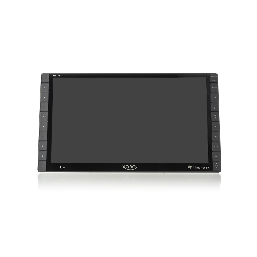 Xoro Portabler Fernseher PTL1450, DVB-T2-HD (H.265), 35,5-cm-Full-HD-Display (14"), inkl. freenet TV