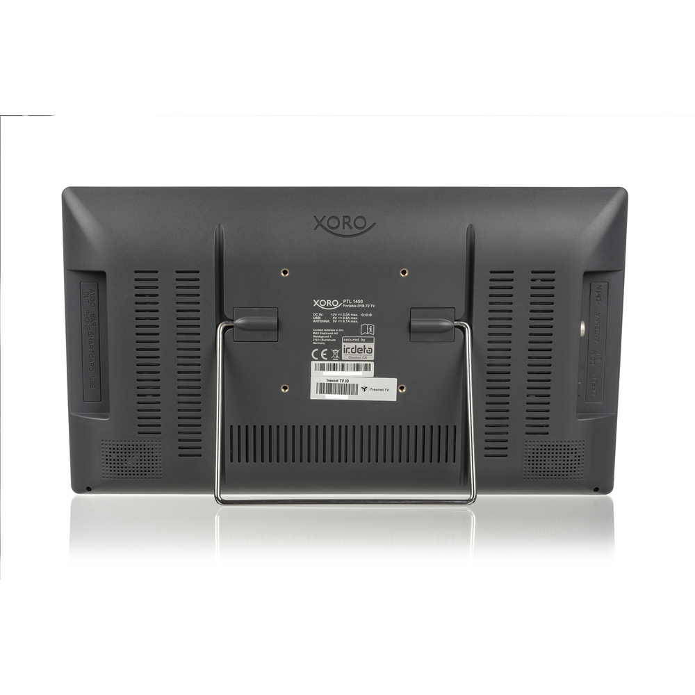 Xoro Portabler Fernseher PTL1450, DVB-T2-HD (H.265), 35,5-cm-Full-HD-Display (14"), inkl. freenet TV