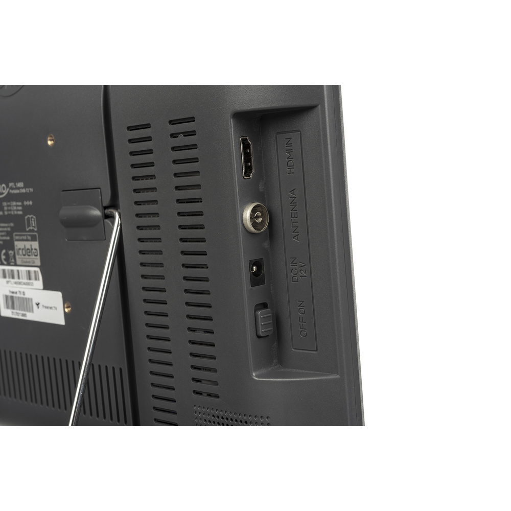 Xoro Portabler Fernseher PTL1450, DVB-T2-HD (H.265), 35,5-cm-Full-HD-Display (14"), inkl. freenet TV