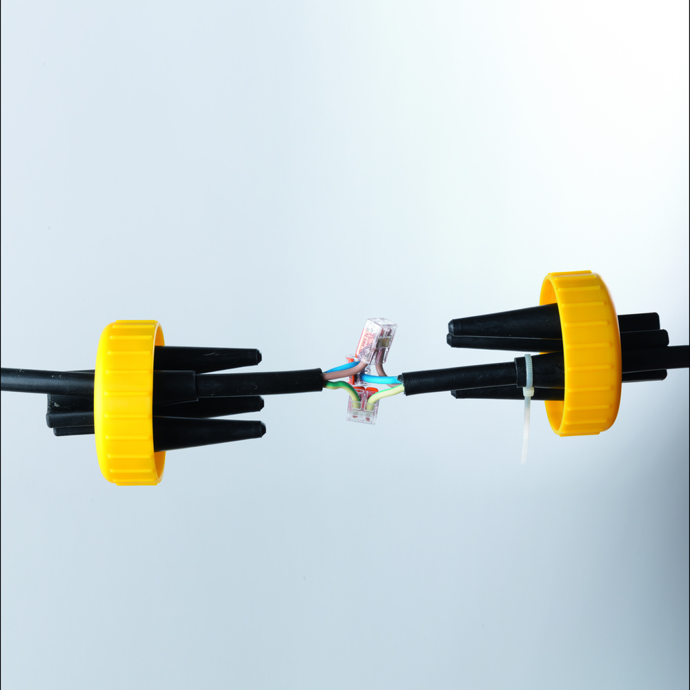 Heitronic Sicherheits-Kabelmuffe für 6 bis 14 mm, IP68, wasserdicht bis 1 m