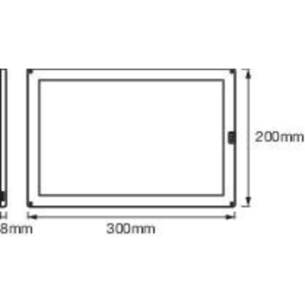 LEDVANCE 7,5-W-LED-Panel CABINET, 300 x 200 mm, mit Bewegungssensor, stufenlos dimmbar, IP20
