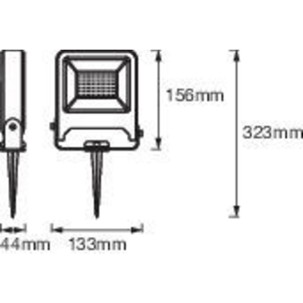 LEDVANCE 20-W-LED-Außen-Fluterleuchte ENDURA GARDEN FLOOD, mit Erdspieß, Plug-&-Play, IP65