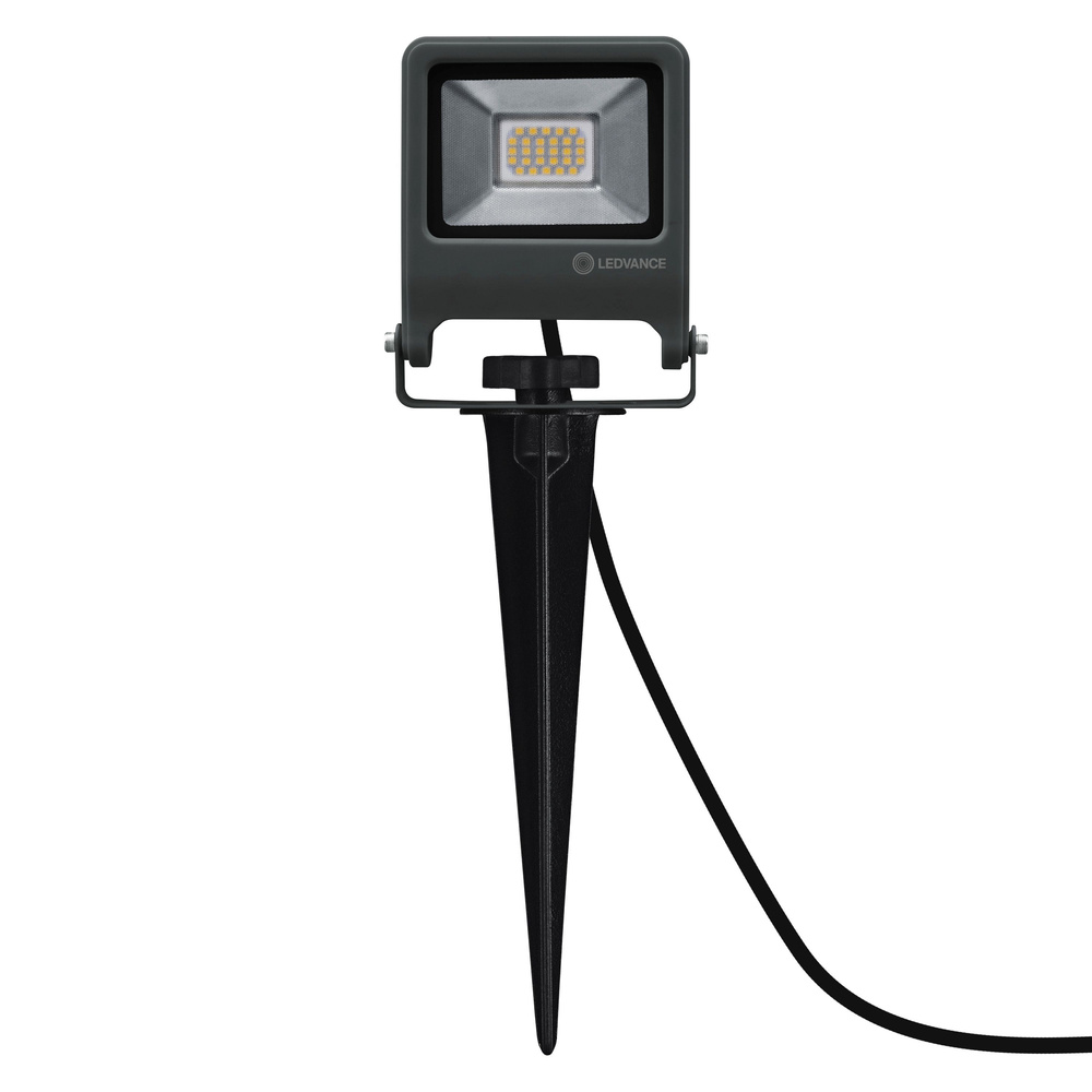 LEDVANCE 20-W-LED-Außen-Fluterleuchte ENDURA GARDEN FLOOD, mit Erdspieß, Plug-&-Play, IP65