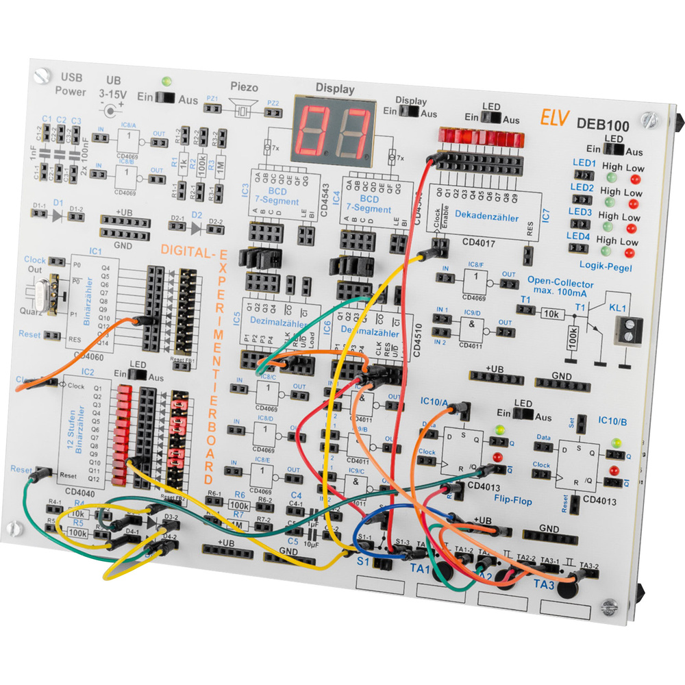 Auf die Plätze, fertig, los! - Digitales Experimentierboard DEB100