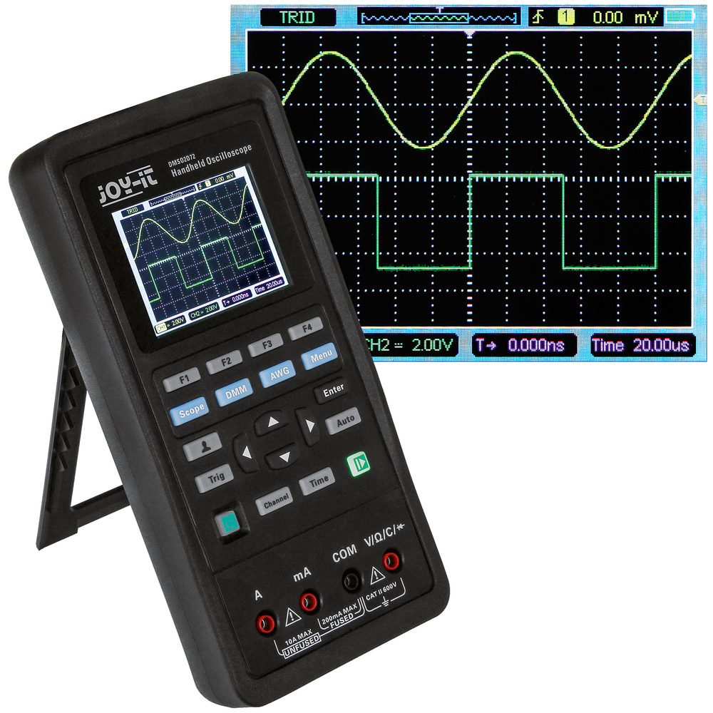 Leser testen das Joy-IT 3-in-1-Gerät JT-DMSO2D72 aus Oszilloskop, Signalgenerator und Multimeter