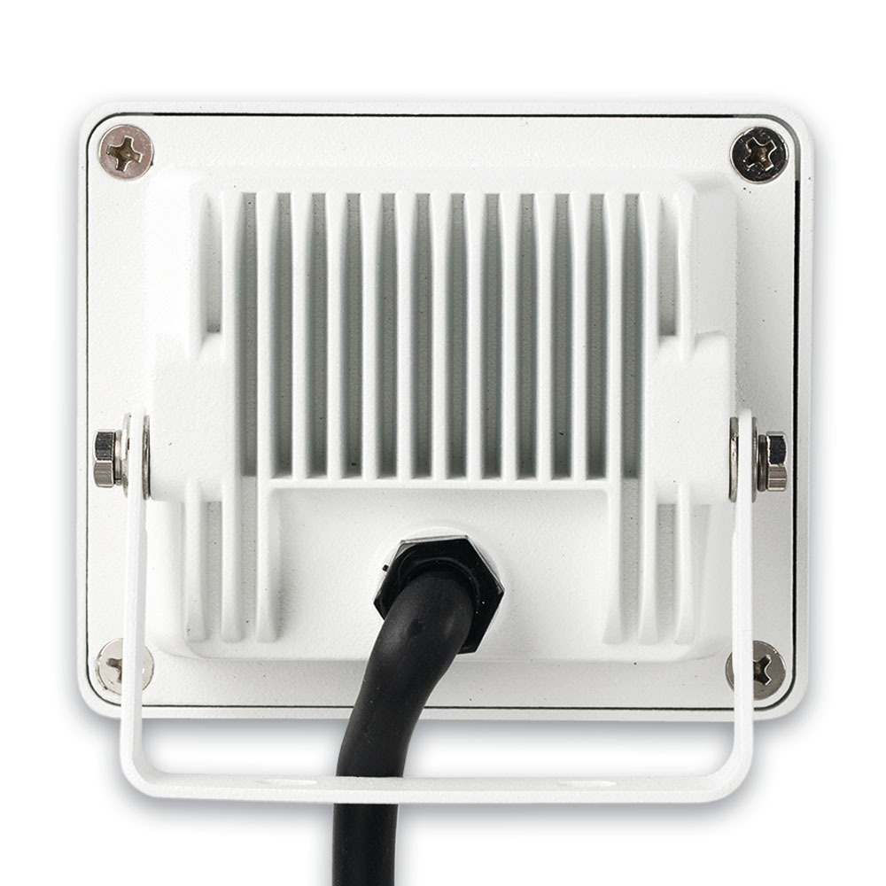 LEDmaxx 10-W-LED-Flutlichtstrahler im kompakten Design, warmweiß, IP65, 700 lm