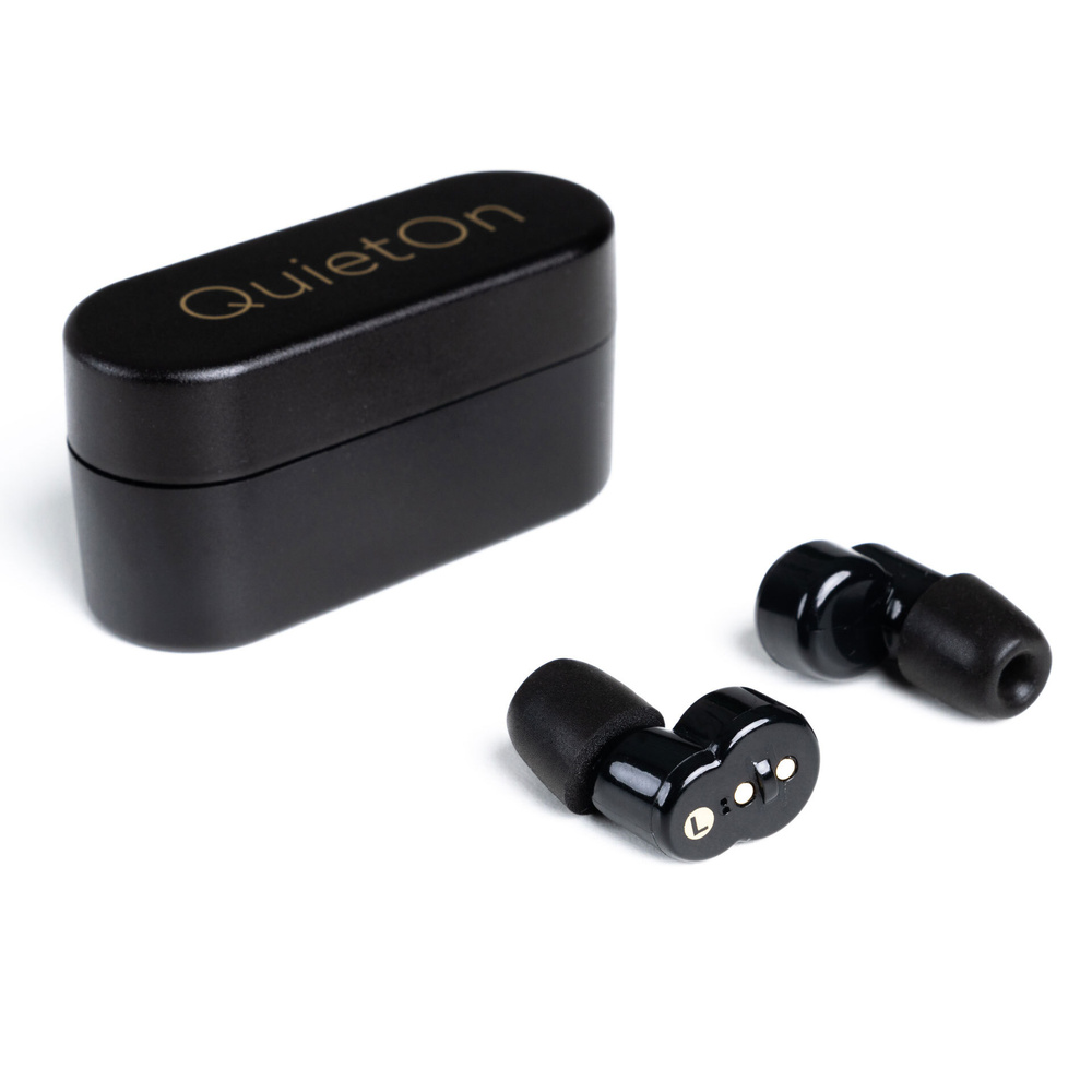 QuietOn Kabelloser In-Ear-Kopfhörer V2 mit aktivem Noise-Cancelling, 20 h Akkubetrieb