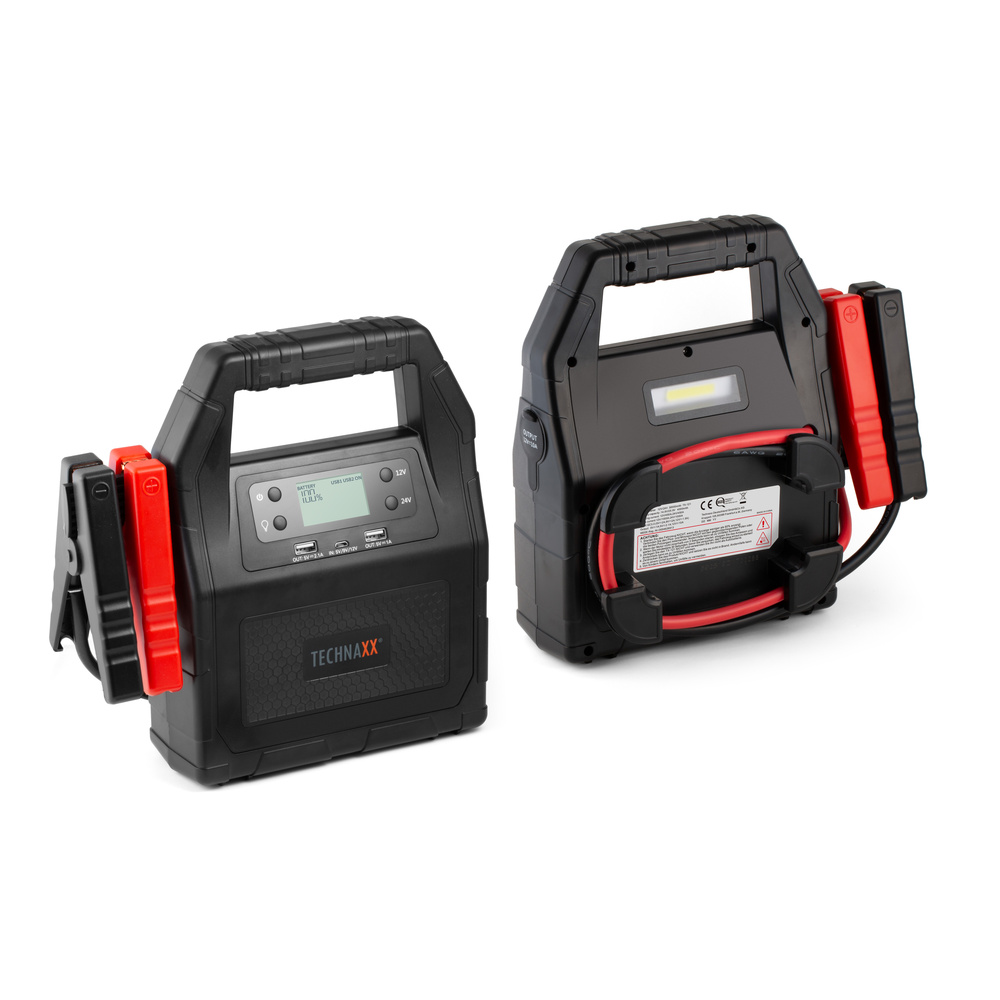 Technaxx Kfz-Starthilfegerät TX-121, 12/24 V, 1.000 A, 30.000 mAh