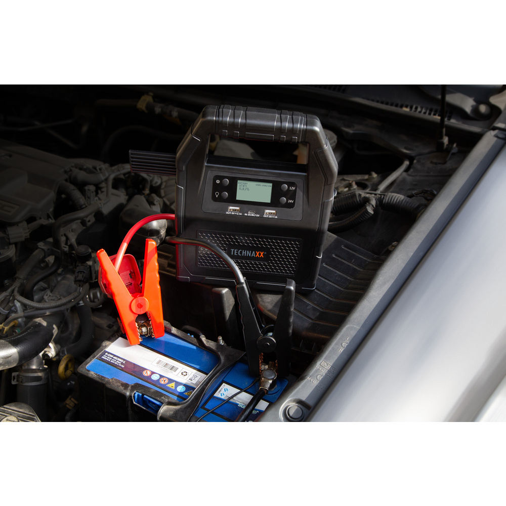 Technaxx Kfz-Starthilfegerät TX-121, 12/24 V, 1.000 A, 30.000 mAh