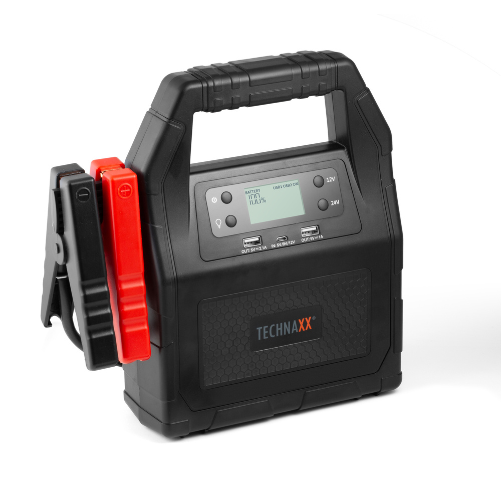 Technaxx Kfz-Starthilfegerät TX-121, 12/24 V, 1.000 A, 30.000 mAh