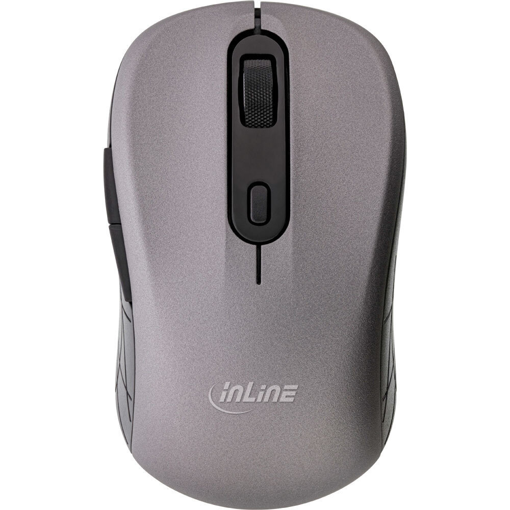 InLine 3-in-1-Maus, Bluetooth, doppelte 2.4 GHz Funkverbindung, optischer Sensor