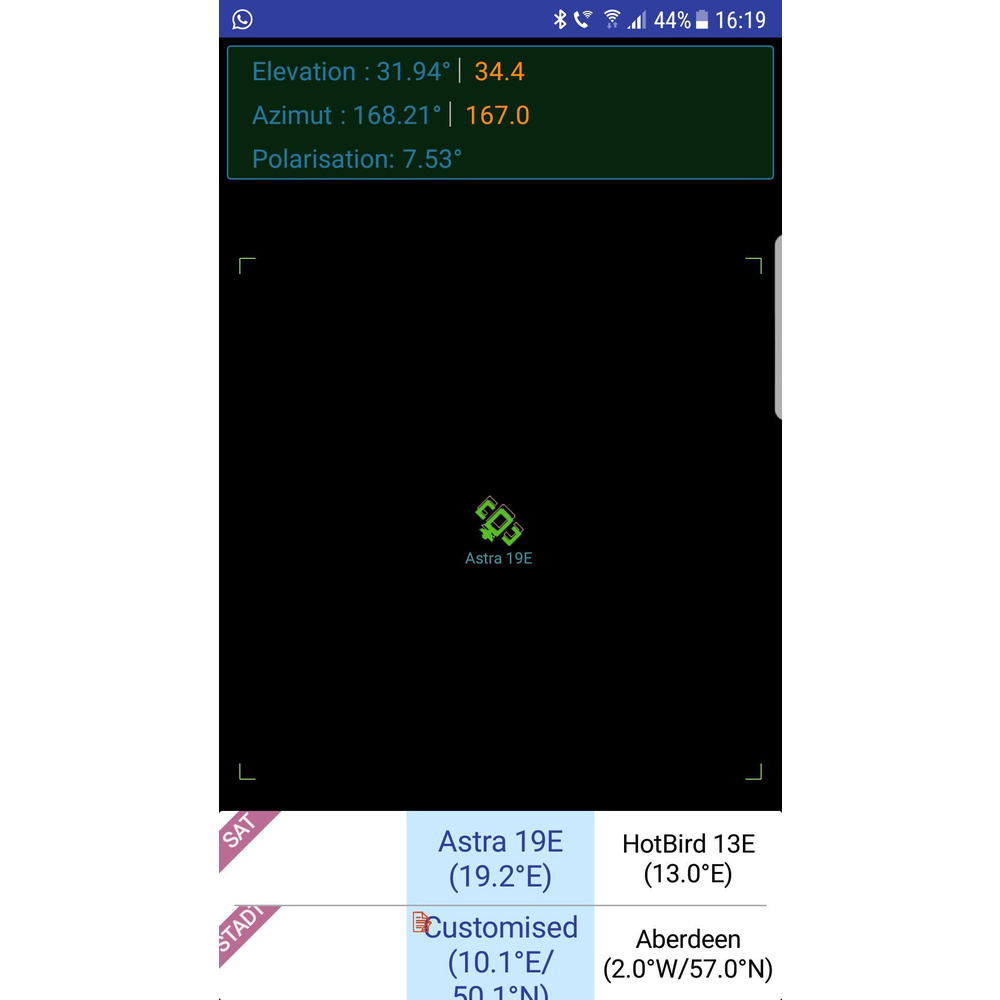 Megasat Satfinder / Sat-Messgerät HD 1 Smart, DVB-S/S2, mit Smartphone-Anbindung, inkl. Powerbank