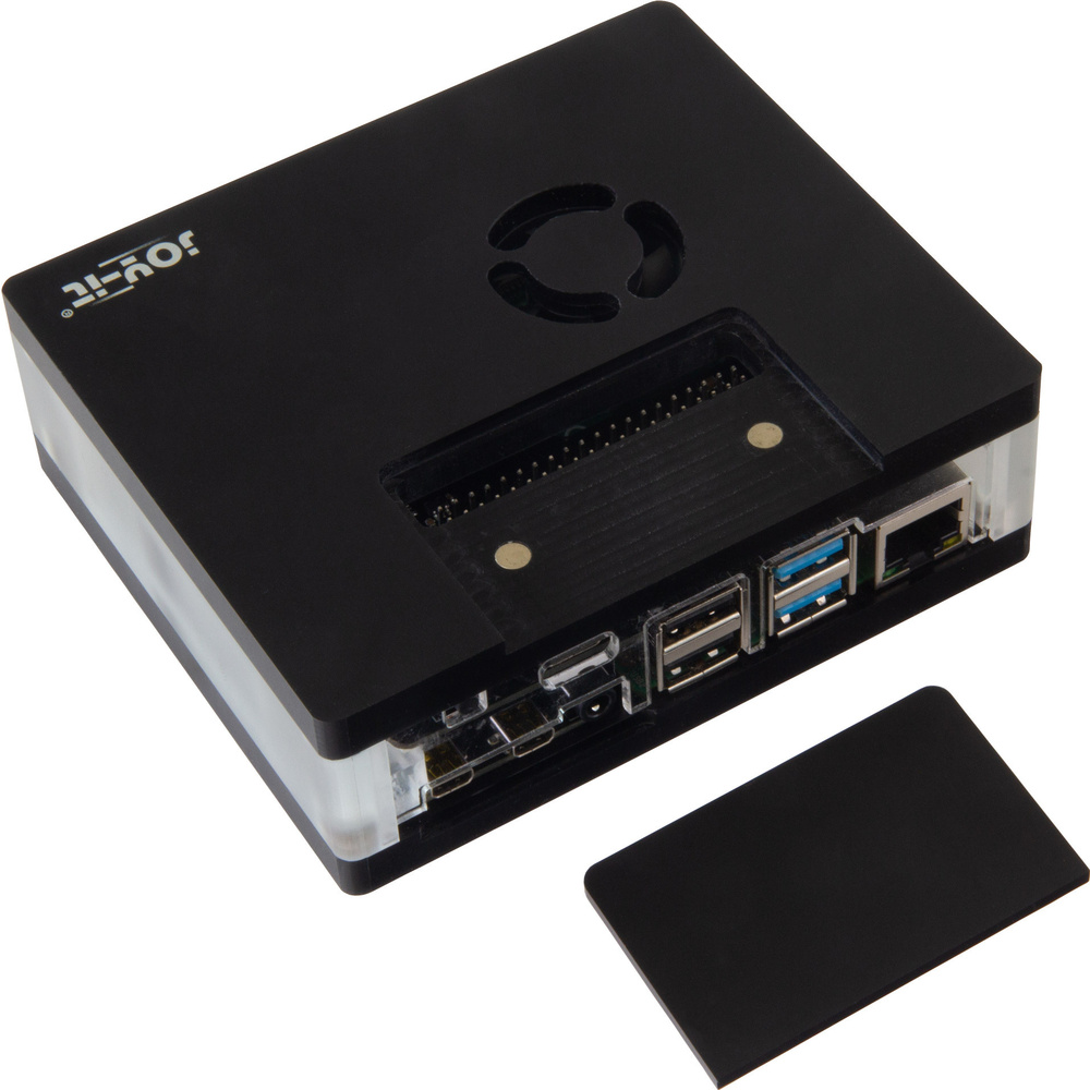 Joy-IT Multimediagehäuse für Raspberry Pi 4, alle Anschlüsse von hinten erreichbar