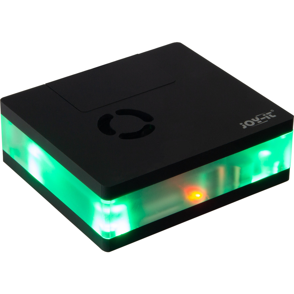 Joy-IT Multimediagehäuse für Raspberry Pi 4, alle Anschlüsse von hinten erreichbar