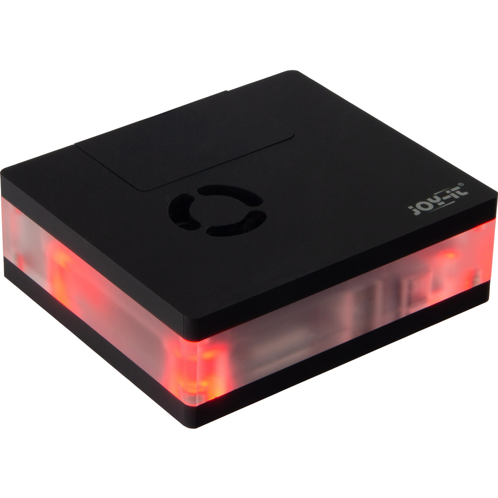 Joy-IT Multimediagehäuse für Raspberry Pi 4, alle Anschlüsse von hinten erreichbar
