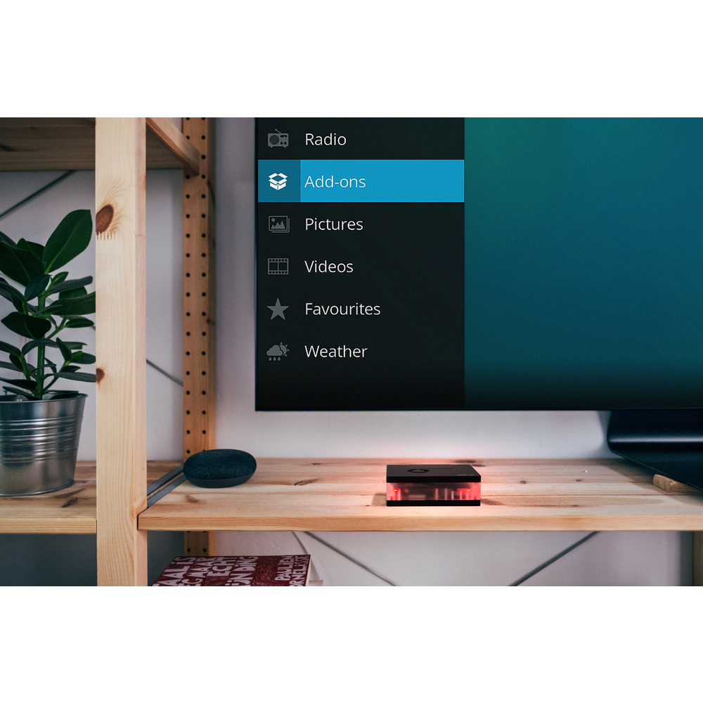 Joy-IT Multimediagehäuse für Raspberry Pi 4, alle Anschlüsse von hinten erreichbar