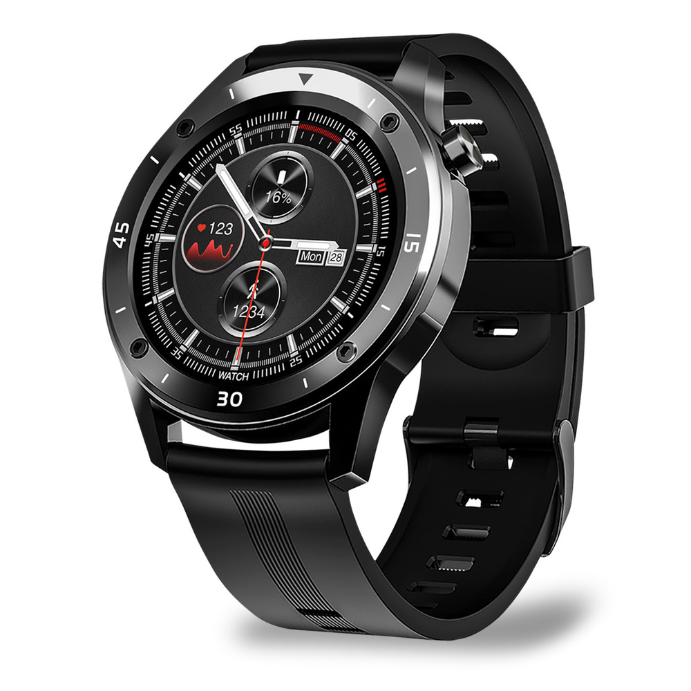 FontaFit Smartwatch 500CH "TESO", schwarz, mit Blutsauerstoffmessung und Schlafüberwachung, IP67