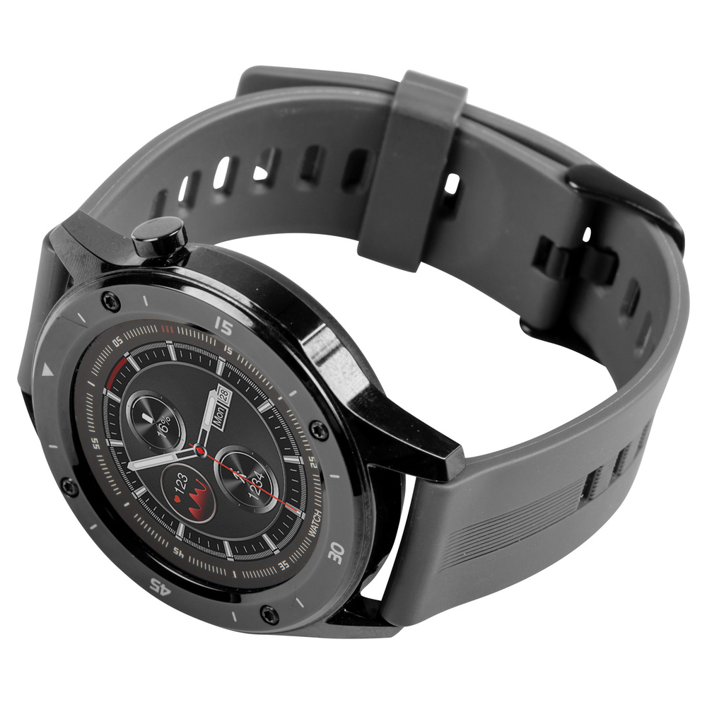 FontaFit Smartwatch 500CH "TESO", schwarz, mit Blutsauerstoffmessung und Schlafüberwachung, IP67