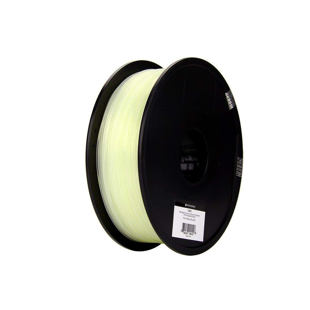 Monoprice 3D-Drucker Filament PLA+, transparent, 1,75 mm, 1 kg