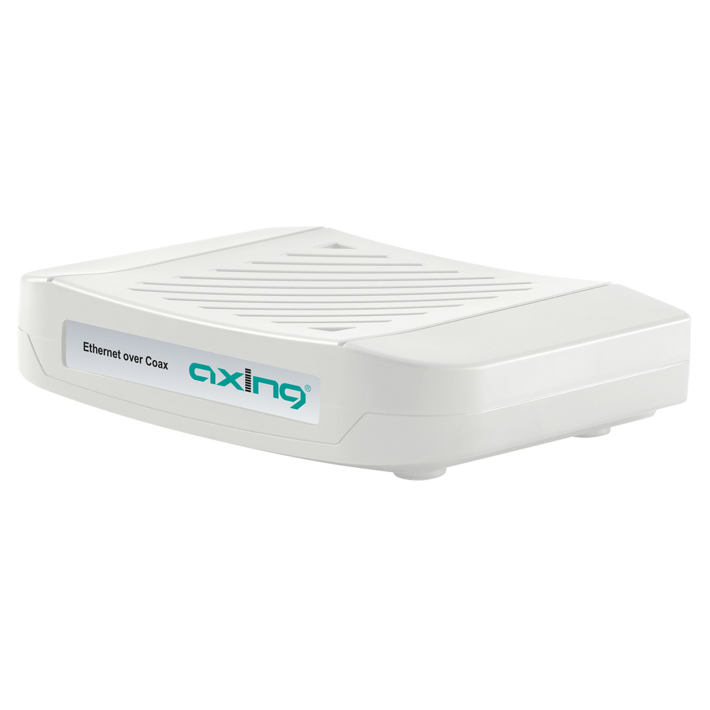 Axing Ethernet-over-Coax Netzwerk-Adapter EoC 1-31, bis 720 MBit/s, LAN-Verteilung über Koaxkabel