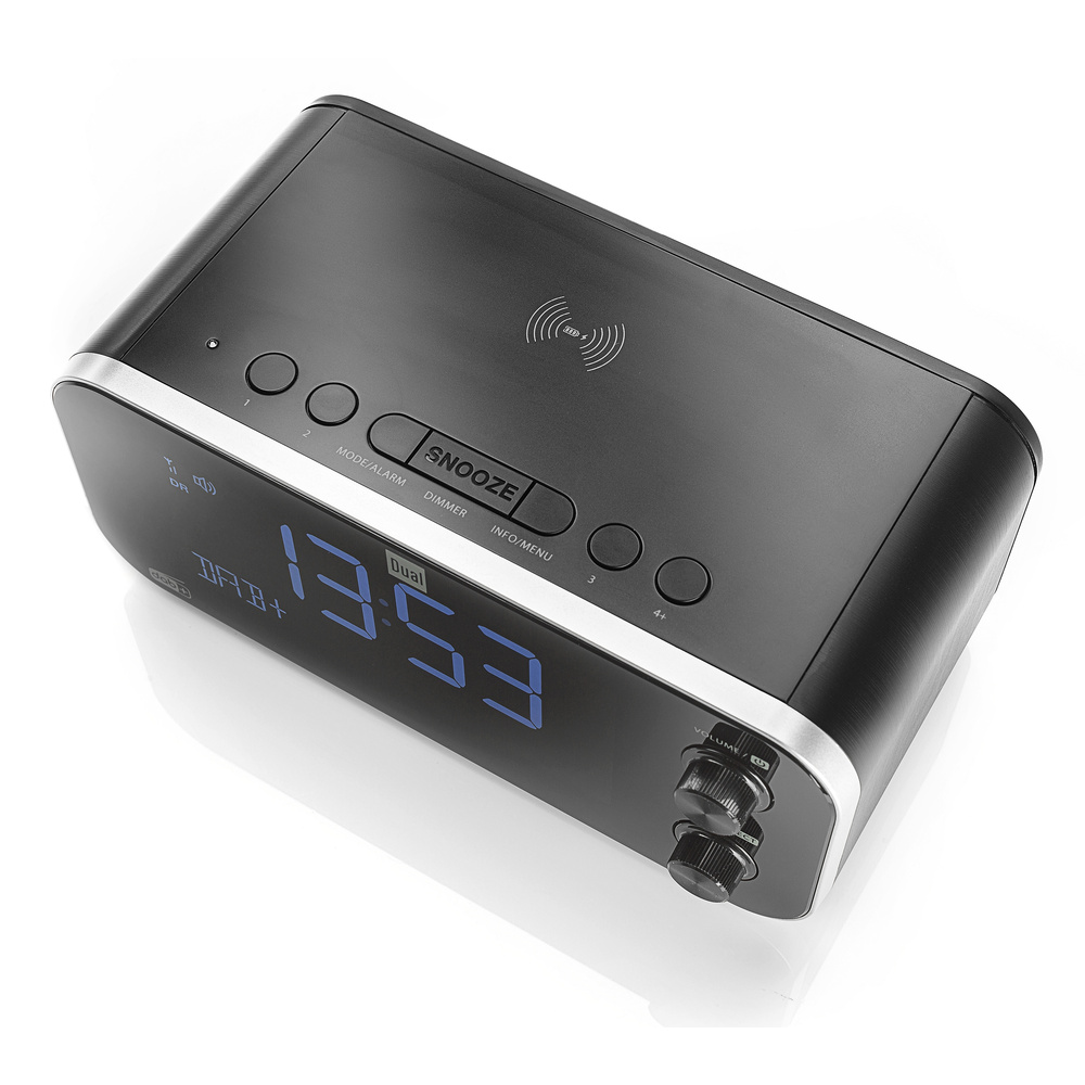 Dual Digitales Uhrenradio DAB CR 30 Black Bird, UKW/DAB+, Induktionsladefunktion