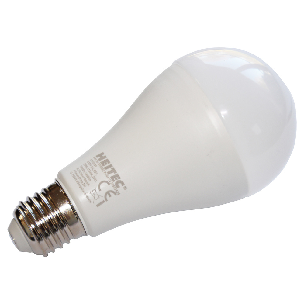 HEITEC 20-W-LED-Lampe A65, E27, 1800 lm, warmweiß, matt