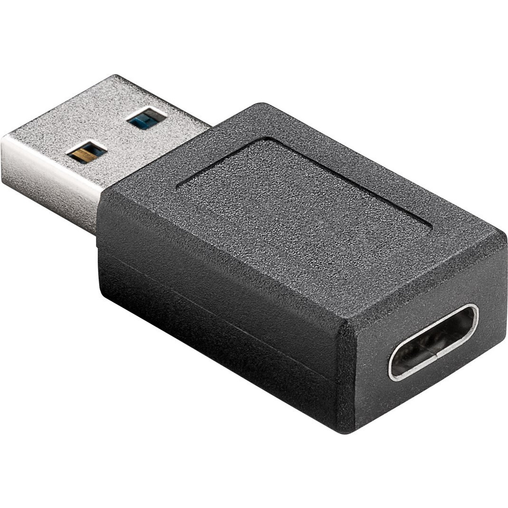 goobay USB-C™-Buchse auf USB-A-3.0-Stecker, schwarz