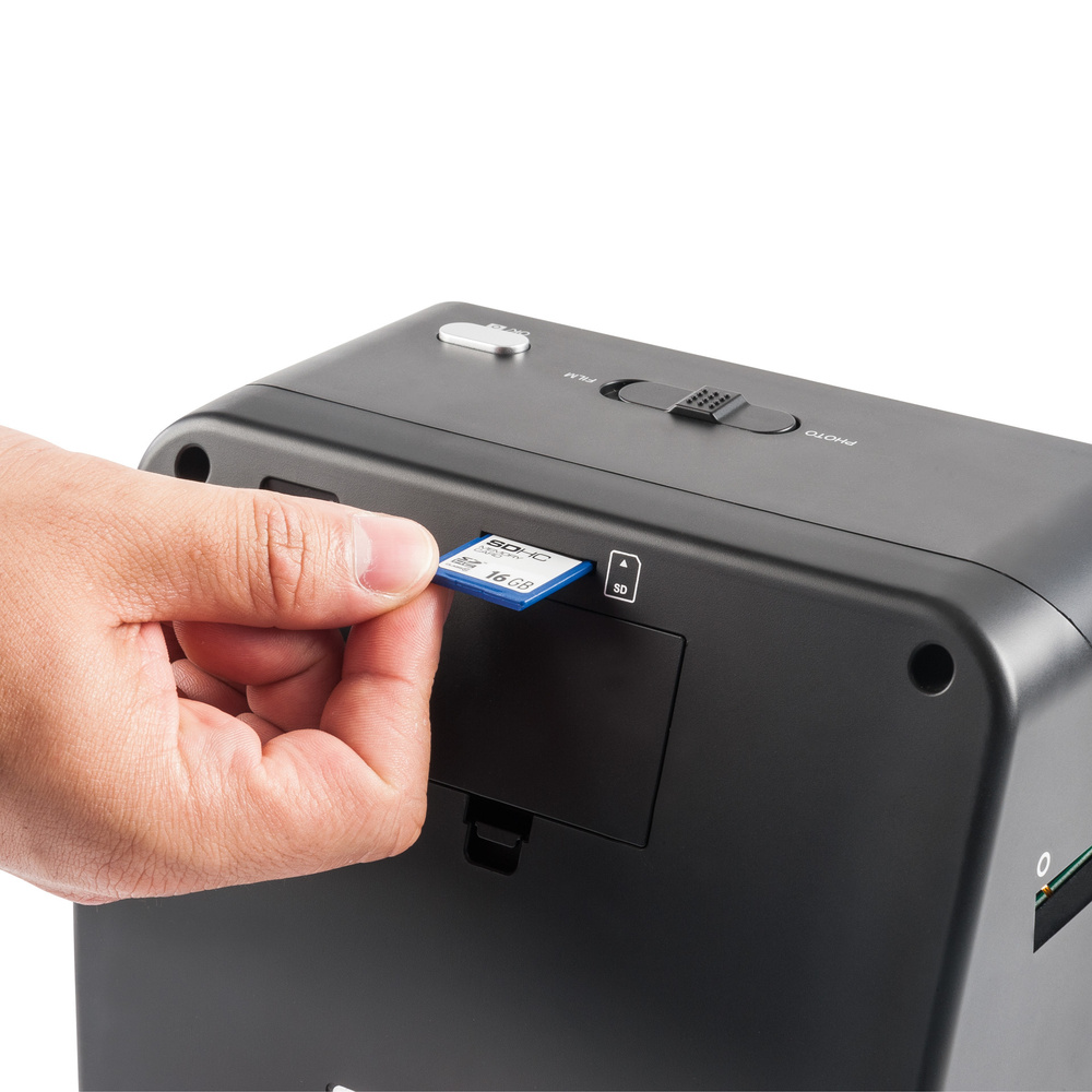 JENDIGITAL 4-in-1-Kombi-Scanner JDS1 - für Fotoalben, Bilder, Dias, Negative, Kontrolldisplay, 14 MP